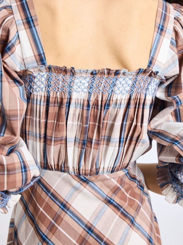 Joan Dress in Highland Plaid — view 11