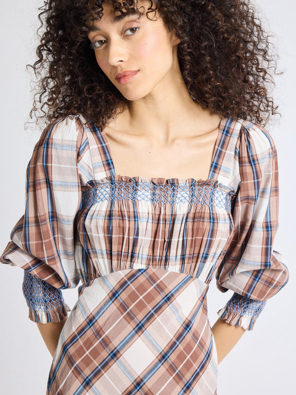 Joan Dress in Highland Plaid — view 10
