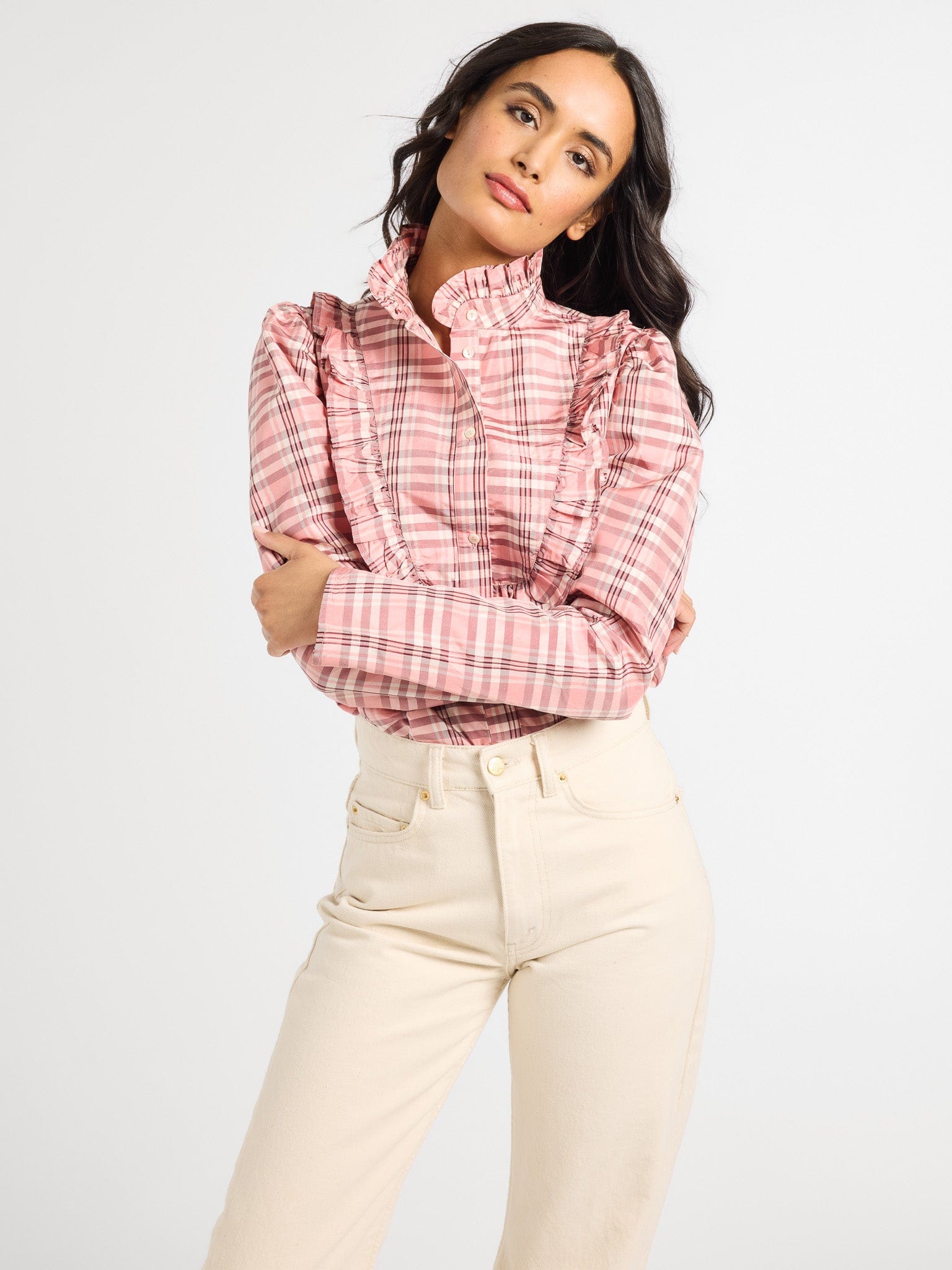 MILLE Clothing Jolie Top in Sugarplum Plaid