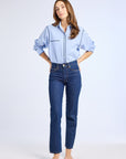 MILLE Clothing Julien Top in Ciel