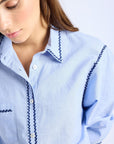 MILLE Clothing Julien Top in Ciel