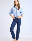 MILLE Clothing Julien Top in Ciel