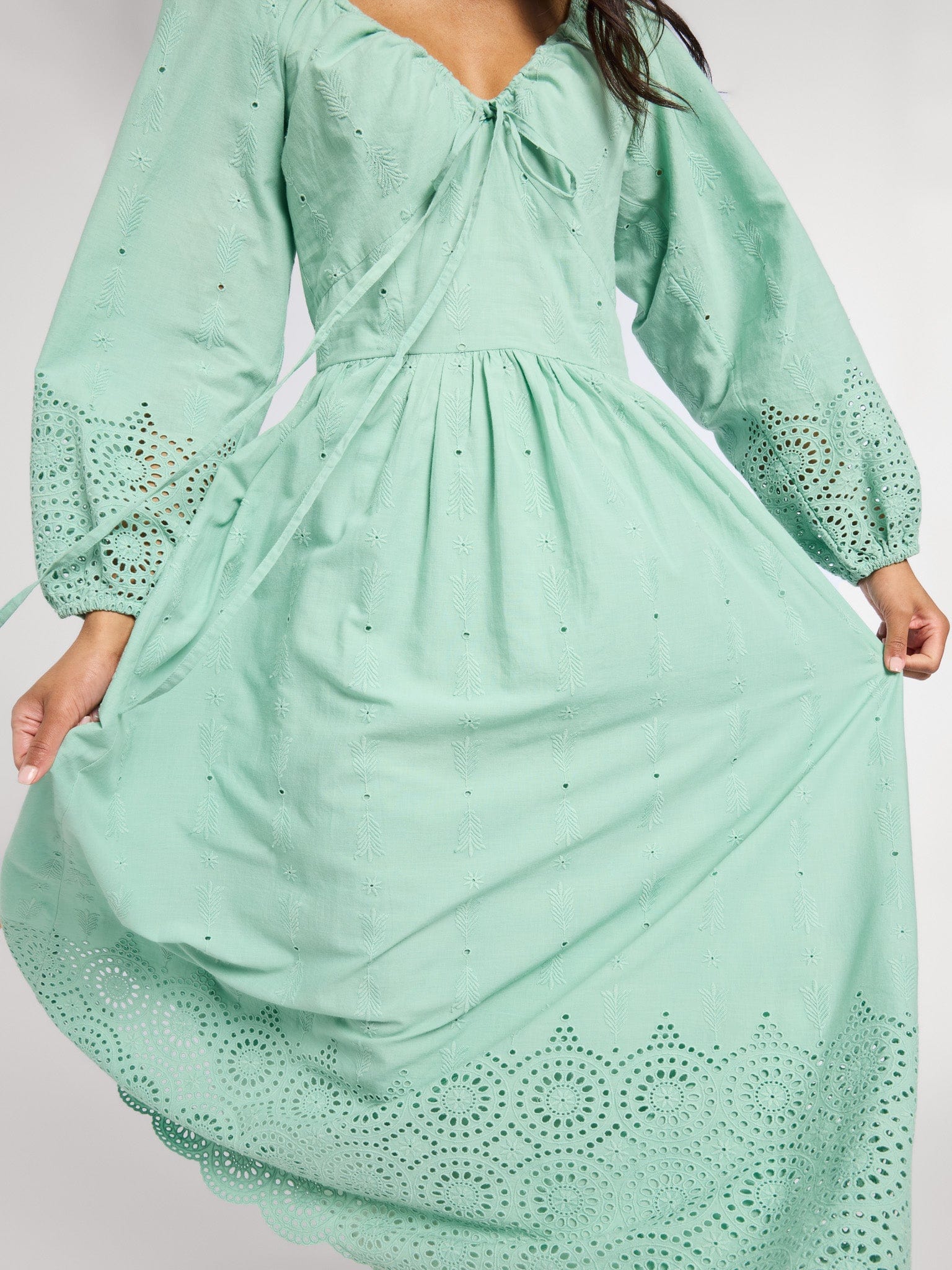 green emerald velvet dress Joie Puff Sleeve Shirred Dress Floral Print Apricot/Green main image 0