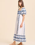 MILLE Clothing Kaiya Dress in Santorini Embroidery