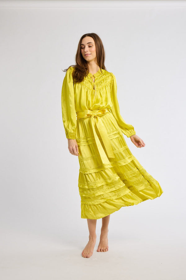 Kasia Skirt in Citron — view 12