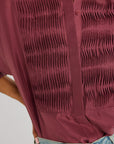 MILLE Clothing Keaton Top in Plum Washed Silk