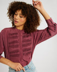 MILLE Clothing Keaton Top in Plum Washed Silk