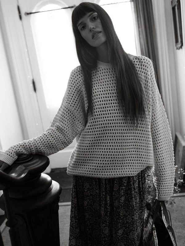 Kitty Pullover in Ivory — view 15