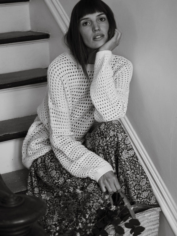 Kitty Pullover in Ivory — view 27