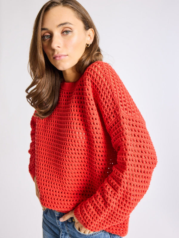 Kitty Pullover in Red — view 4