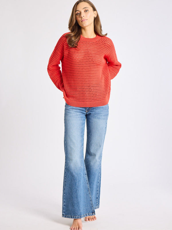 Kitty Pullover in Red — view 5