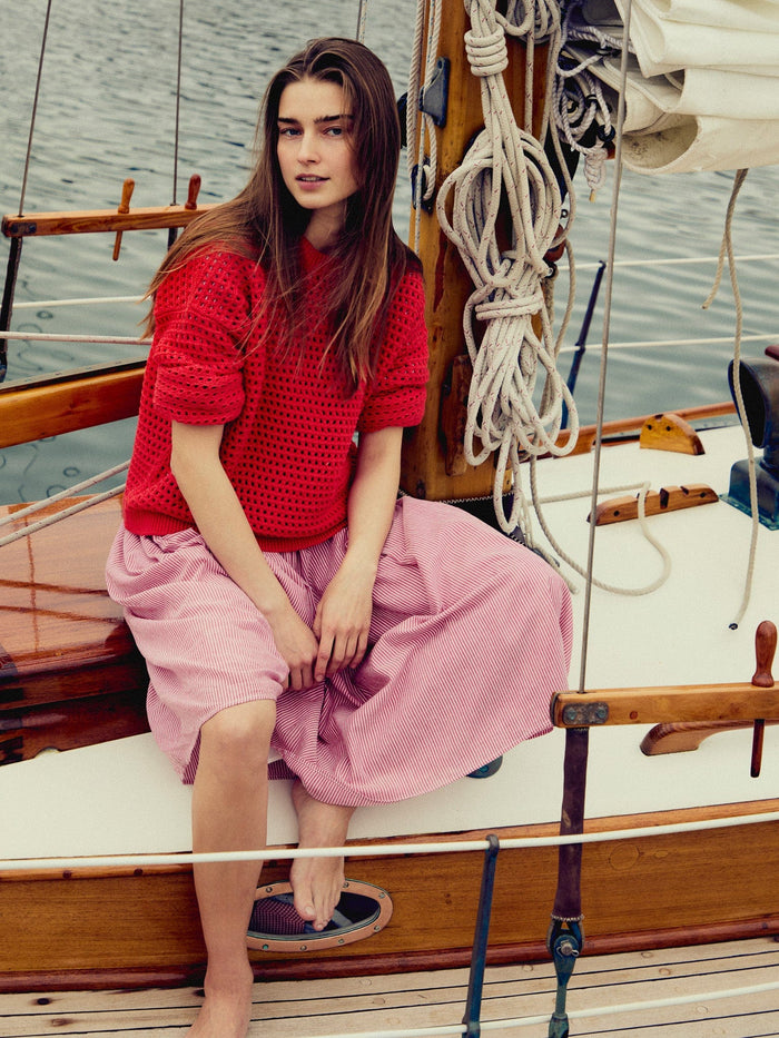 Kitty Pullover in Red