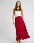 MILLE Clothing Leni Skirt in Cherry Lace