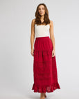MILLE Clothing Leni Skirt in Cherry Lace