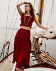 MILLE Clothing Leni Skirt in Cherry Lace