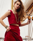 MILLE Clothing Leni Skirt in Cherry Lace