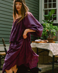MILLE Clothing Leonie Skirt in Plum Eyelet