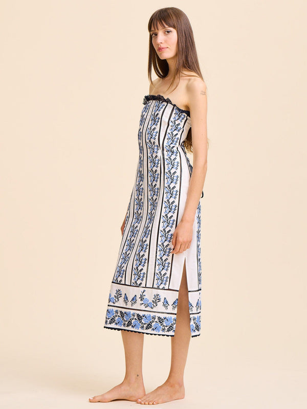 Liliana Dress in Santorini Embroidery — view 5