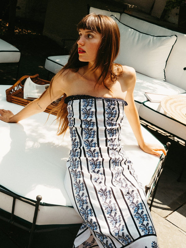 Liliana Dress in Santorini Embroidery — view 13