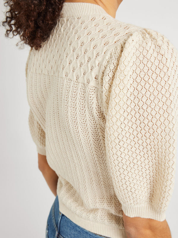 Lola Pullover in Ivory — view 2