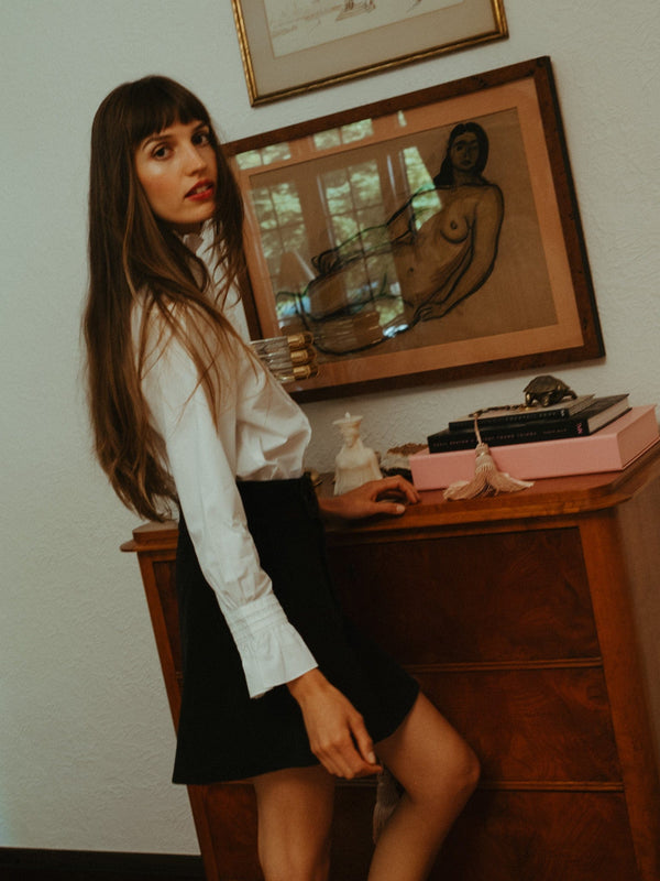 Lorelei Skirt in Black Cord — view 15