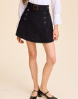 MILLE Clothing Lorelei Skirt in Black Cord
