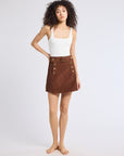 MILLE Clothing Lorelei Skirt in Coffee Cord