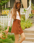 MILLE Clothing Lorelei Skirt in Coffee Cord
