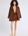 MILLE Clothing Lorelei Skirt in Coffee Cord