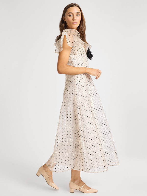 Lucie Dress in Organza Dot — view 4