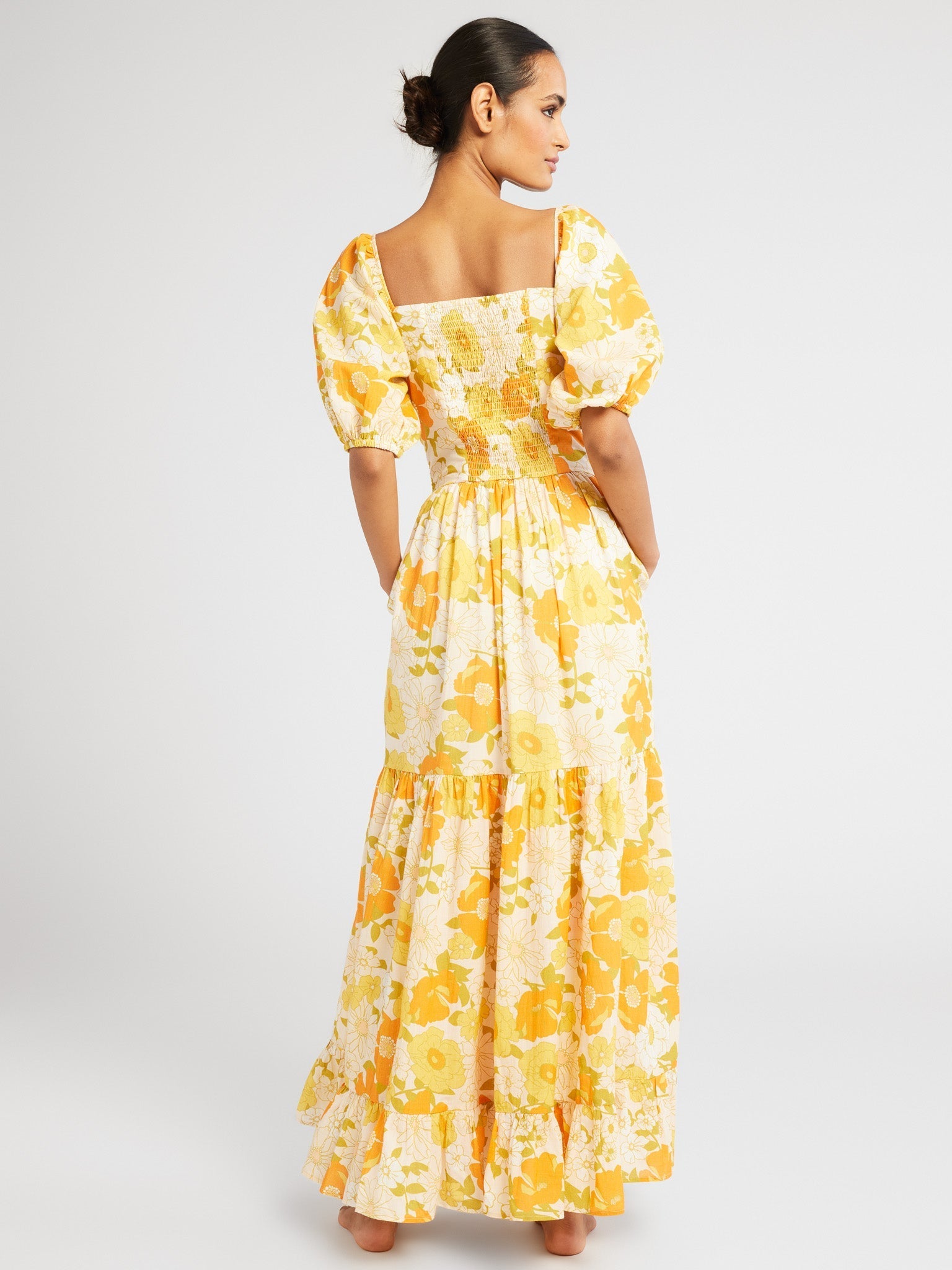 Manon Dress in Retro Floral – MILLE