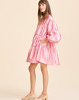 MILLE Clothing Mara Dress in Peony Taffeta