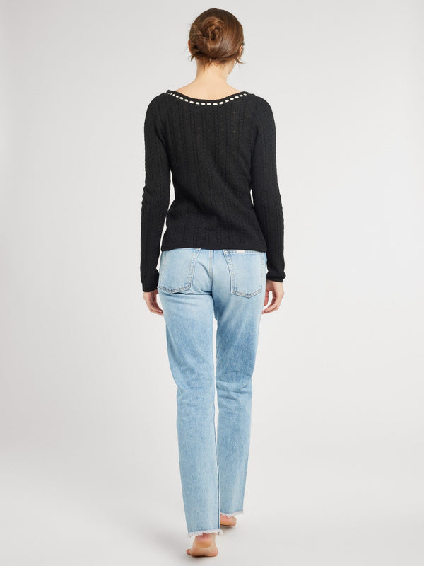Margaret Pullover in Black — view 4
