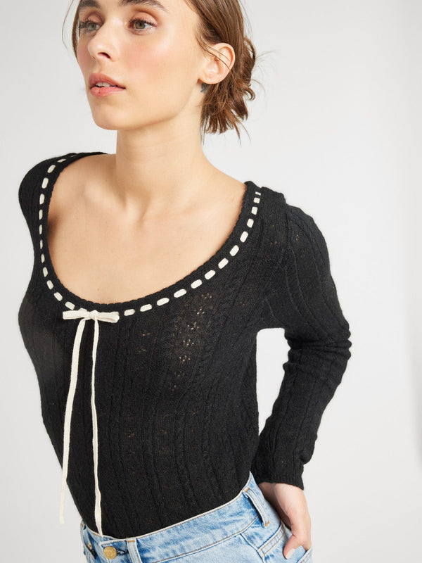 Margaret Pullover in Black — view 1