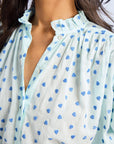 MILLE Clothing Marnie Top in Blue Hearts