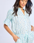 MILLE Clothing Marnie Top in Blue Hearts