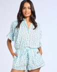 MILLE Clothing Marnie Top in Blue Hearts