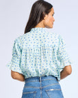MILLE Clothing Marnie Top in Blue Hearts
