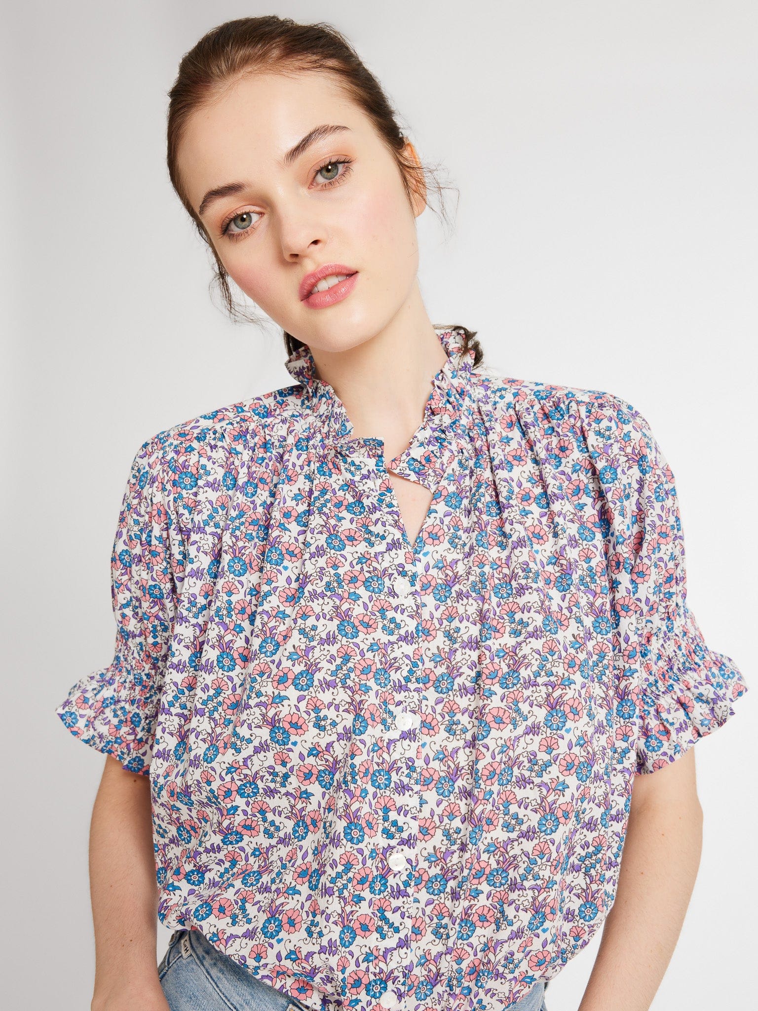MILLE Clothing Marnie Top in Bluebell