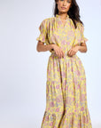 MILLE Clothing Marnie Top in Citron Floral