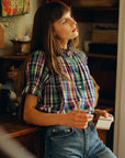 MILLE Clothing Marnie Top in Ivy Plaid
