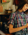 MILLE Clothing Marnie Top in Ivy Plaid