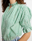 MILLE Clothing Marnie Top in Kelly Stripe