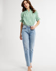 MILLE Clothing Marnie Top in Kelly Stripe
