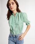 MILLE Clothing Marnie Top in Kelly Stripe