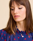 MILLE Clothing Marnie Top in Navy Dot