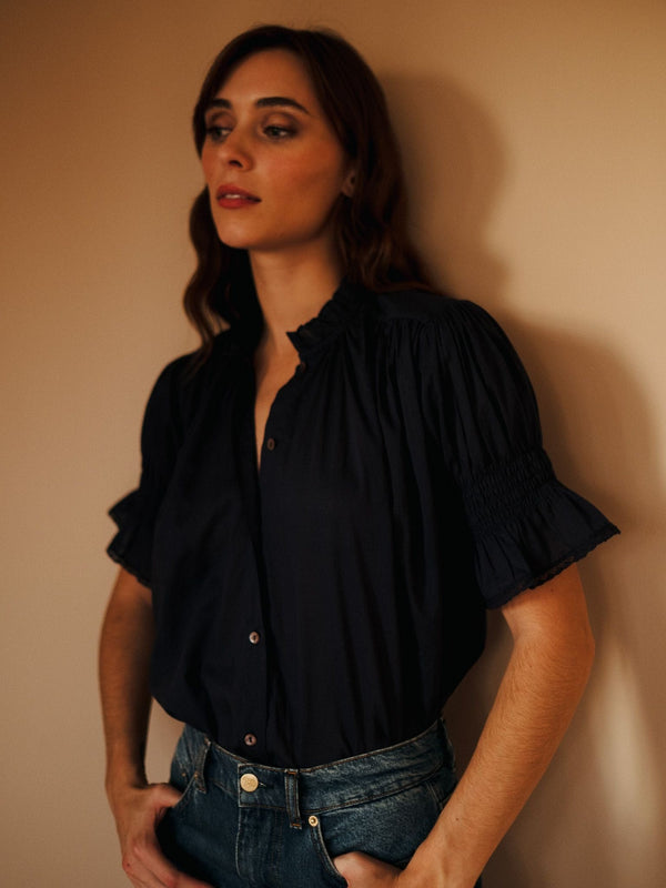 Marnie Top in Peacoat — view 2