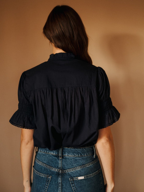Marnie Top in Peacoat — view 5