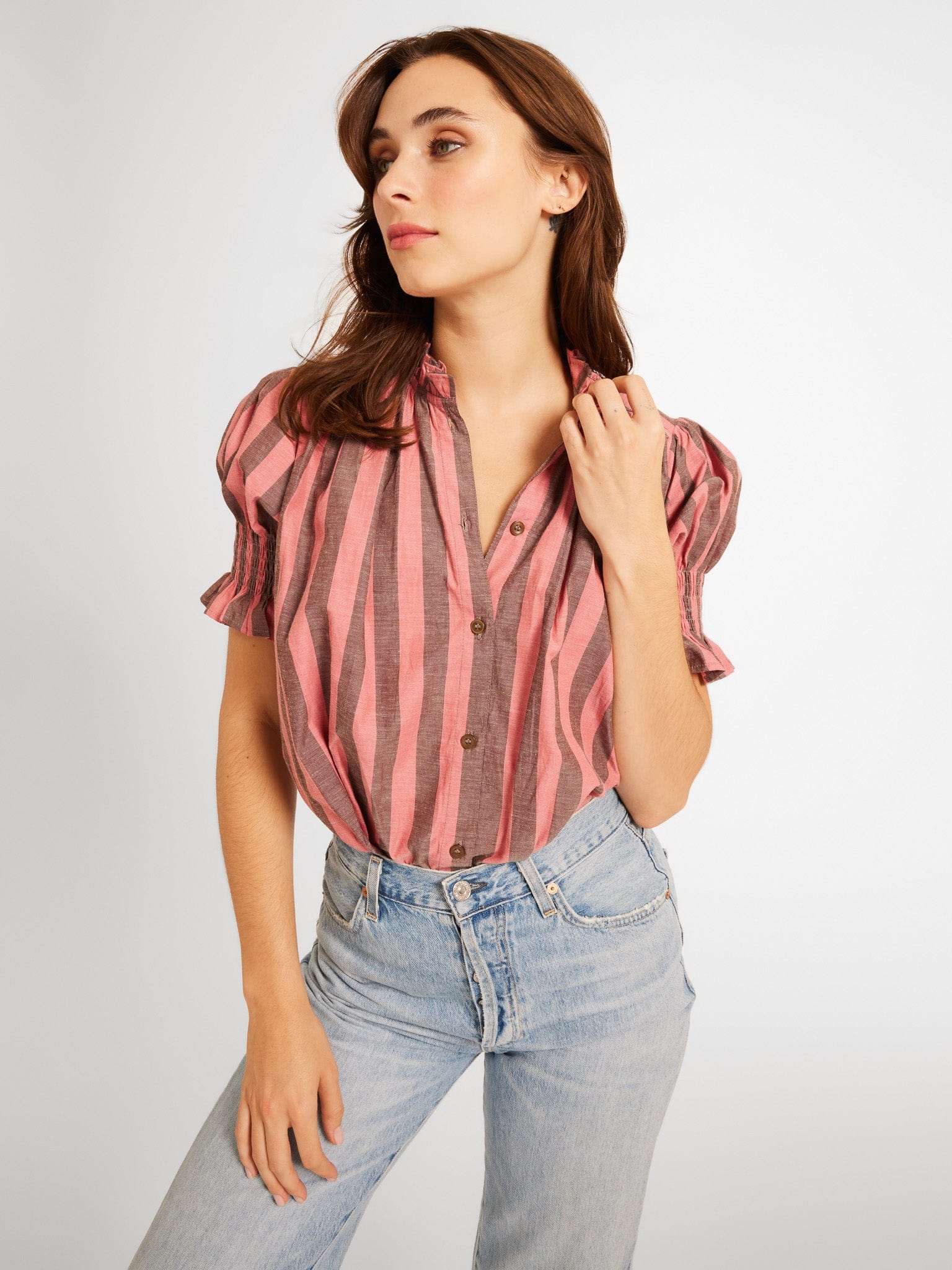MILLE Clothing Marnie Top in Rosewood & Sable