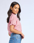 MILLE Clothing Marnie Top in Tango Stripe